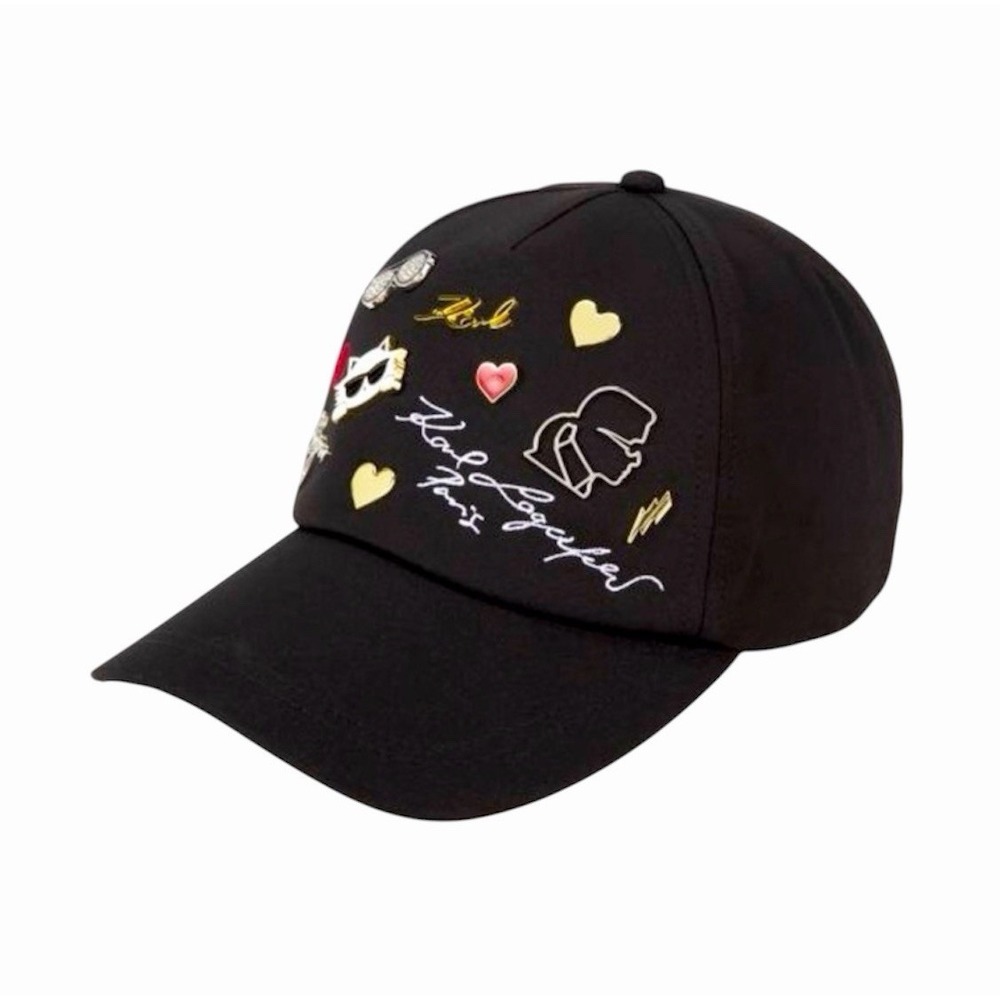 Karl Lagerfeld Unisex Baseball Cap, Adjustable One Size, Iconic Logo,Stylish Fit